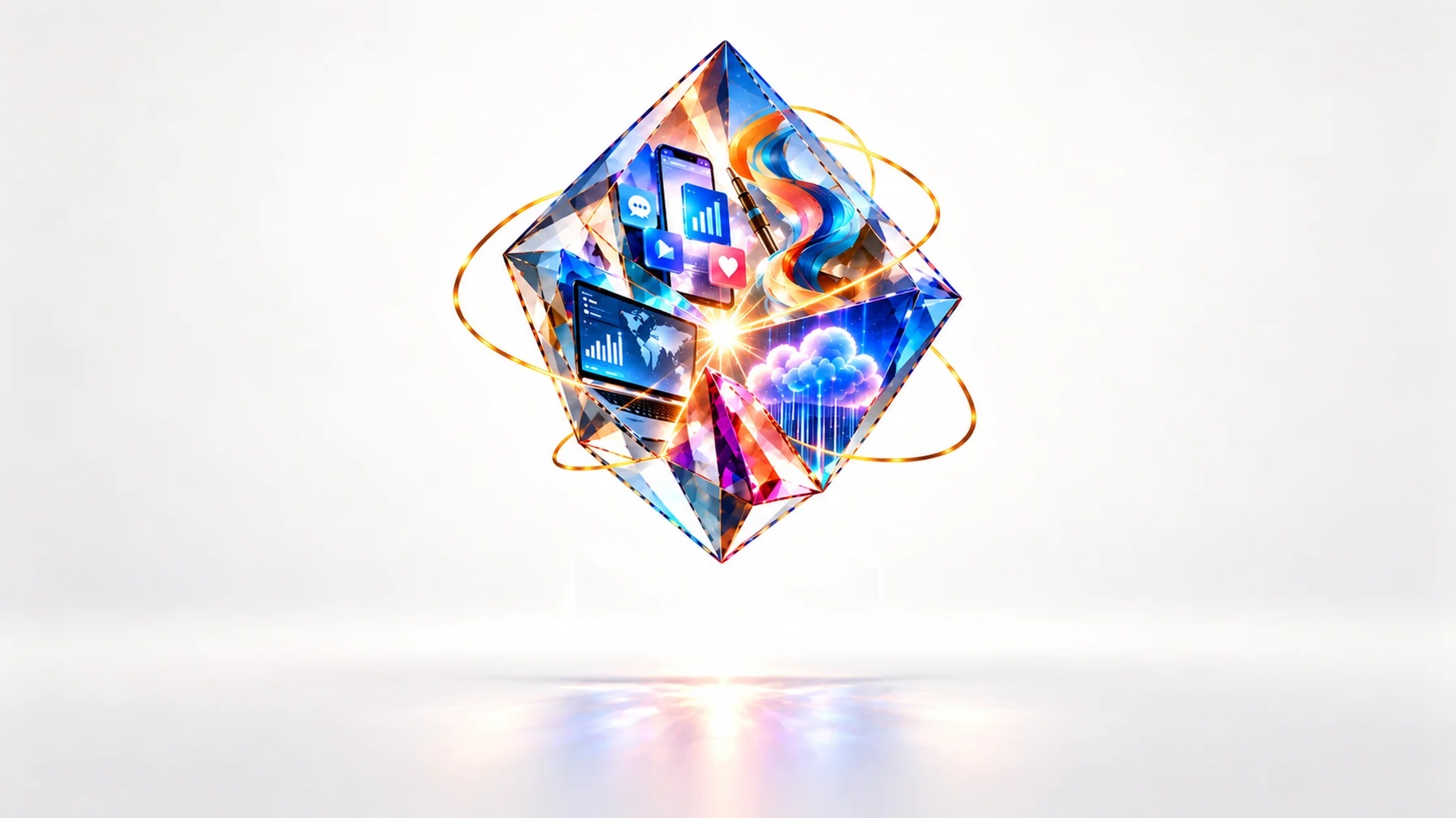 AMCO key visual: the resolved crystal.